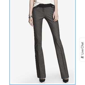 Low rise barely boot columnist pants